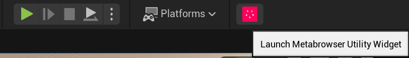 Button which opens Metabrowser Widget